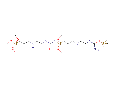 trimethylsilyl-N'-[(E)-7,7,17,17-tetramethoxy-9-oxo-18-oxa-3,8,10,13-tetraaza-7,17-disilanonadec-1-yl]imidocarbamate
