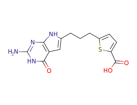5-[3-(2-amino-4-oxo-4,7-dihydro-3H-pyrrolo[2,3-d]pyrimidin-6-yl)propyl]thiophene-2-carboxylic acid