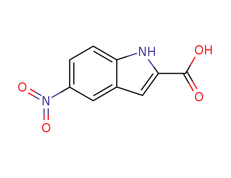 Molecular Structure of 16730-20-4 (5-Nitroindole-2-carboxylic acid)
