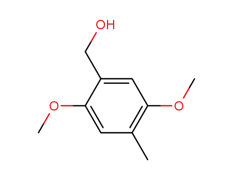 Molecular Structure of 32176-96-8 (Benzenemethanol, 2,5-dimethoxy-4-methyl-)