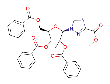 methyl 1-(2-methyl-2,3,5-tri-O-benzoyl-β-D-ribofuranosyl)-1,2,4-triazole-3-carboxylate