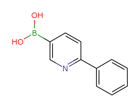 Molecular Structure of 155079-10-0 (2-PHENYLPYRIDINE-5-BORONIC ACID)