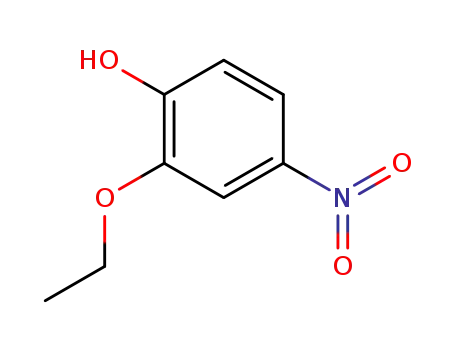 Molecular Structure of 40130-25-4 (Phenol,2-ethoxy-4-nitro-)
