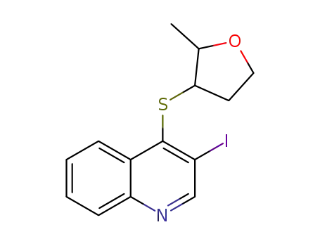 3-iodo-4-(2-methyltetrahydrofuran-3-ylsulfanyl)quinoline