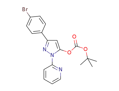3-(4-bromophenyl)-1-(pyridin-2-yl)-1H-pyrazol-5-yl t-butyl carbonate