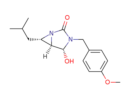 (4R,5R,6S)-4-hydroxy-6-isobutyl-3-(4-methoxybenzyl)-1,3-diazabicyclo[3.1.0]hexan-2-one