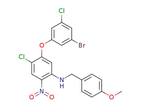 5-(3-bromo-5-chlorophenoxy)-4-chloro-N-(4-methoxybenzyl)-2-nitroaniline