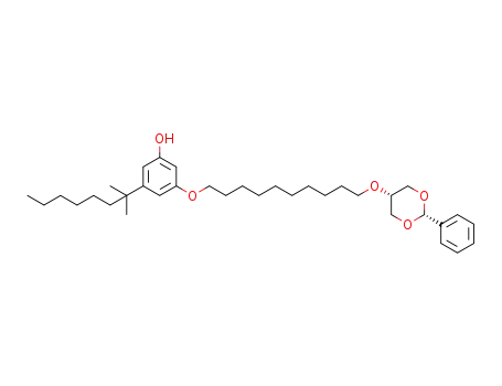 cis-3-(2-methyloctan-2-yl)-5-[10-(2-phenyl-1,3-dioxan-5-yloxy)decyloxy]phenol