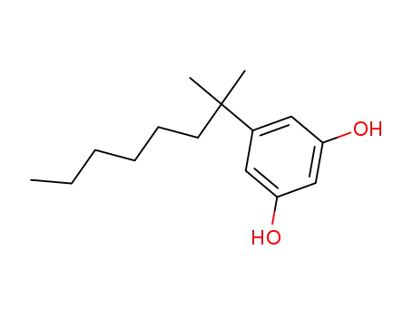 Molecular Structure of 56469-10-4 (5-(1,1-DIMETHYL-HEPTYL)RESORCINOL)