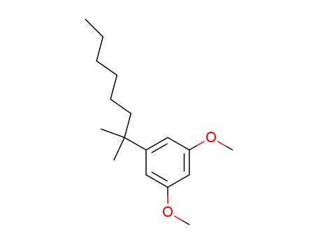 Molecular Structure of 60526-81-0 (1-(1 1-DIMETHYLHEPTYL)-3 5-DIMETHOXYBEN&)
