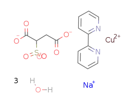 poly[μ2-aqua-diaqua(2,2'-bipyridyl)(μ5-2-sulfonatobutanedioato)copper(II)sodium(I)]