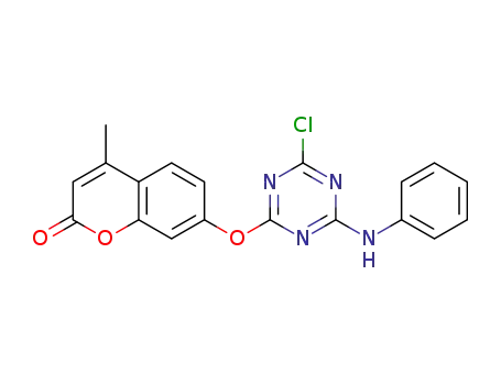 7-(4-chloro-6-phenylamino-1,3,5-triazin-2-yloxy)-4-methylchromen-2-one