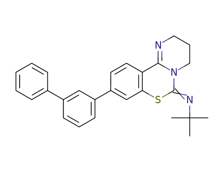 9-[(1-1’-biphenyl)-3-yl]-N-(tert-butyl)-3,4-dihydro-2H,6H-pyrimido[1,2-c][1,3]benzothiazin-6-imine