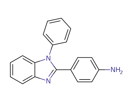 Molecular Structure of 65847-34-9 (Benzenamine, 4-(1-phenyl-1H-benzimidazol-2-yl)-)