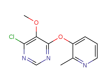 4-chloro-5-methoxy-6-[(2-methylpyridin-3-yl)oxy]pyrimidine