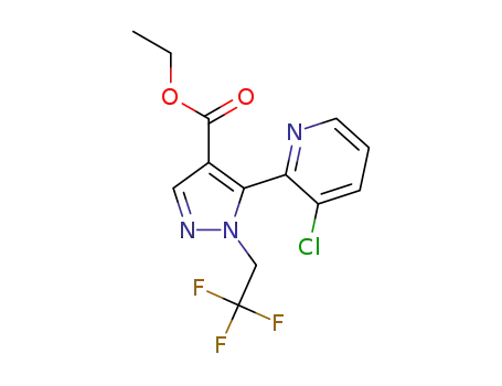 5-(3-chloropyridin-2-yl)-1-(2,2,2-trifluoroethyl)-1H-pyrazole-4-carboxylic acid ethyl ester
