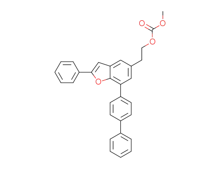 2-(7-(biphenyl-4-yl)-2-phenylbenzo[b]furan-5-yl)ethyl methyl carbonate