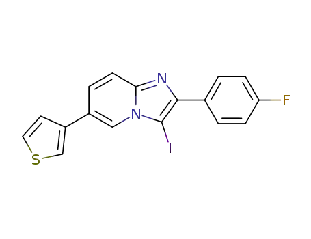 2-(4-fluorophenyl)-3-iodo-6-(thien-3-yl)imidazo[1,2-a]pyridine