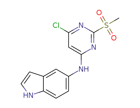 N-[6-chloro-2-(methylsulfonyl)pyrimidin-4-yl]-1H-indol-5-amine