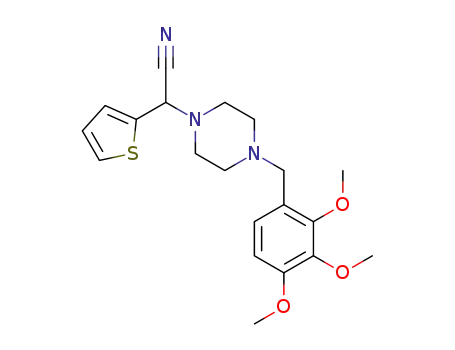 2-(thiophen-2-yl)-2-(4-(2,3,4-trimethoxybenzyl)piperazin-1-yl)acetonitrile