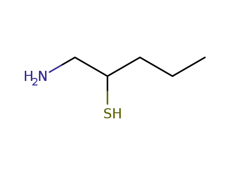 Molecular Structure of 64283-04-1 (1-aminopentane-2-thiol)
