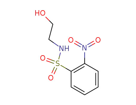 Molecular Structure of 18226-11-4 (N-(2-hydroxyethyl)-2-nitrobenzenesulfonamide)