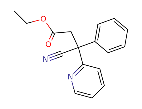 ethyl 3-cyano-3-phenyl-3-(2-pyridyl)propionate