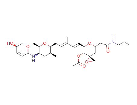(3R,4R,5R,7S)-5-{(1E,3E)-5-[(2S,3S,5R,6R)-5-{[(2Z,4S)-4-hydroxypent-2-enoyl]amino}-3,6-dimethyltetrahydro-2H-pyran-2-yl]-3-methylpenta-1,3-dien-1-yl}-7-[2-oxo-2-(propylamino)ethyl]-1,6-dioxaspiro[2.5]oct-4-yl acetate