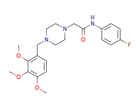 N-(4-fluorophenyl)-2-(4-(2,3,4-trimethoxybenzyl) piperazin-1-yl)acetamide