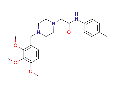 N-(p-tolyl)-2-(4-(2,3,4-trimethoxybenzyl)piperazin-1-yl)acetamide
