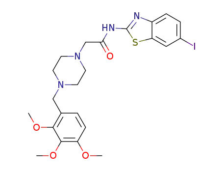 N-(6-iodobenzo[d]thiazol-2-yl)-2-(4-(2,3,4-trimethoxybenzyl)piperazin-1-yl)acetamide