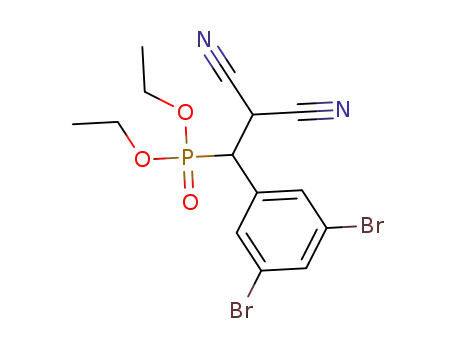 [1-(3,5-dibromophenyl)-2,2-dicyanoethyl]phosphonic acid diethyl ester