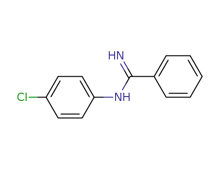 Molecular Structure of 7035-69-0 (Benzenecarboximidamide, N-(4-chlorophenyl)-)