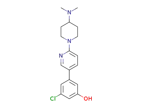 3-chloro-5-{6-[4-(dimethylamino)piperidin-1-yl]pyridin-3-yl}phenol