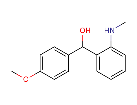 Molecular Structure of 61327-31-9 (Benzenemethanol, 4-methoxy-a-[2-(methylamino)phenyl]-)