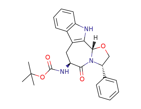 tert-butyl ((3S,6S,12bS)-5-oxo-3-phenyl-2,3,6,7,12,12b-hexahydro-5H-oxazolo[3',2':1,2]azepino[3,4-b]indol-6-yl)carbamate