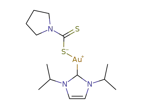 [Au(N,N’-niPr2NHC)(pyrrolidinedithiocarbamate)]