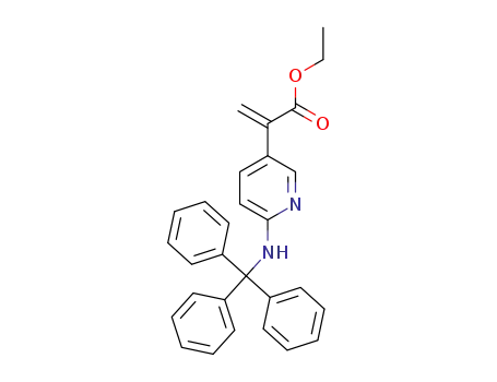 ethyl 2-(6-(tritylamino)pyridin-3-yl)acrylate