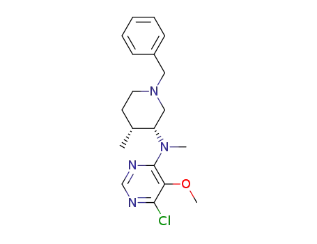 N-((3R,4R)-1-benzyl-4-methylpiperidin-3-yl)-6-chloro-5-methoxy-N-methylpyrimidin-4-amine