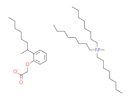 tri-n-octylmethylammonium (2-sec-octylphenoxy) acetate