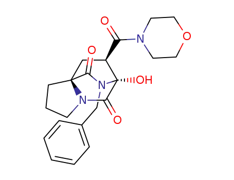 8-benzyl-7-hydroxy-11-(morpholine-4-carbonyl)-5,8-diazatricyclo[5.2.2.01,5]undecane-6,9-dione