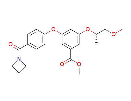 methyl (S)-3-(4--(azetidine-1-carbonyl)phenoxy)-5-((1-methoxypropan-2-yl)oxy)benzoate