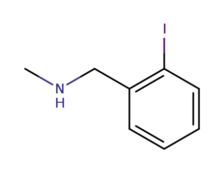 Molecular Structure of 113258-86-9 ((2-iodophenyl)-N-methylmethanamine)