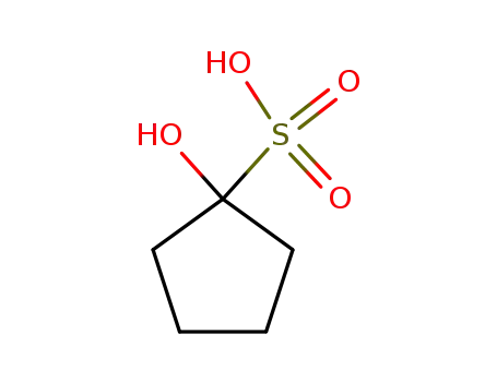 Molecular Structure of 19686-40-9 (Cyclopentanesulfonic acid, 1-hydroxy-)