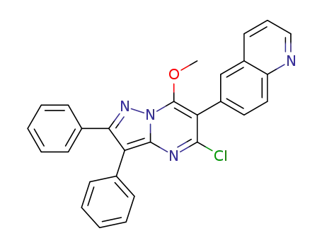 6-(5-chloro-7-methoxy-2,3-diphenylpyrazolo[1,5-a] pyrimidin-6-yl)quinoline