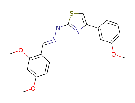 (E)-2-(2-(2,4-dimethoxybenzylidene)hydrazinyl)-4-(3-methoxyphenyl)thiazole