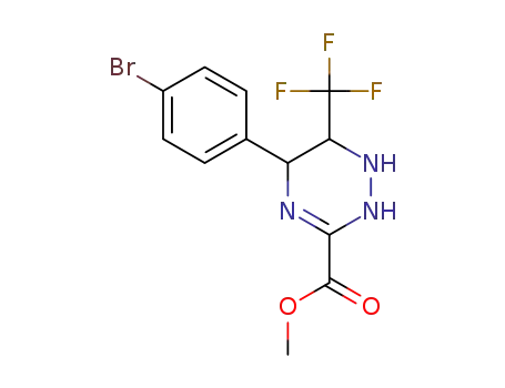 5-p-bromophenyl-6-trifluoromethyl-1,2,5,6-tetrahydro-1,2,4-triazine-3-carboxylic acid methyl ester