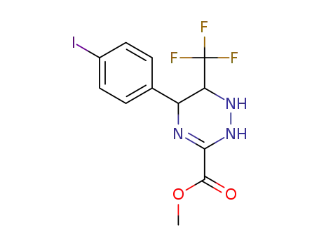 5-p-iodophenyl-6-trifluoromethyl-1,2,5,6-tetrahydro-1,2,4-triazine-3-carboxylic acid methyl ester