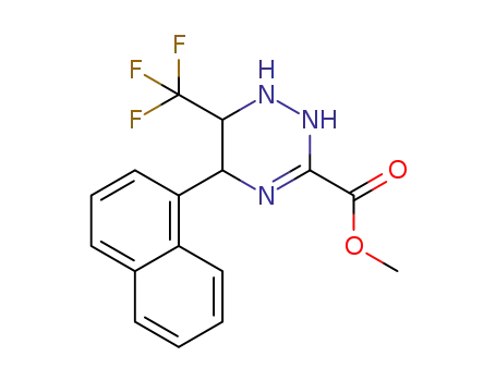 5-(1-naphthyl)-6-trifluoromethyl-1,2,5,6-tetrahydro-1,2,4-triazine-3-carboxylic acid methyl ester