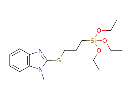 1-methyl-2-((3-(triethoxysilyl)propyl)thio)-1H-benzimidazole